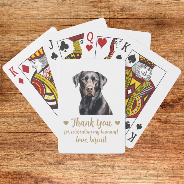 Dog Wedding Favor Playing Cards (Creator Uploaded)