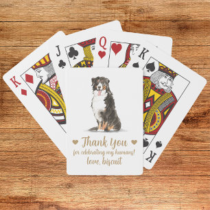Dog Wedding Favor Playing Cards
