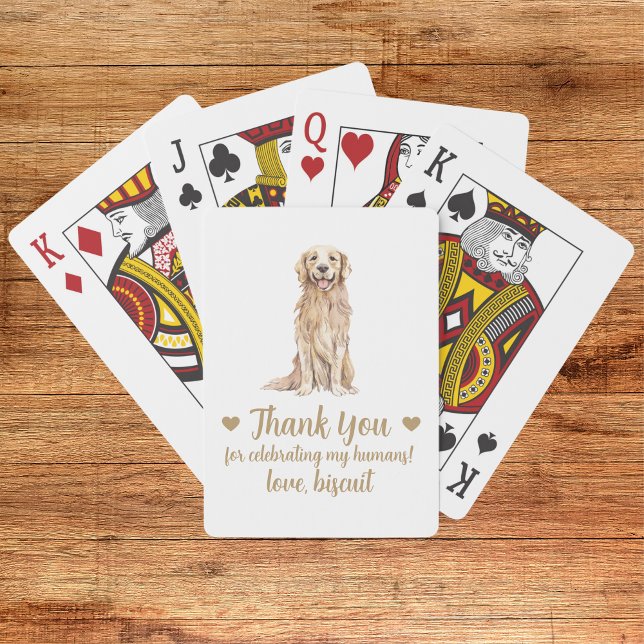 Dog Wedding Favor Playing Cards (Creator Uploaded)