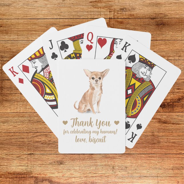 Dog Wedding Favor Playing Cards (Creator Uploaded)
