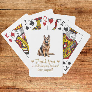 Dog Wedding Favor Playing Cards