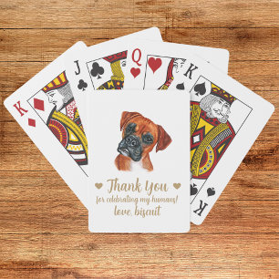 Dog Wedding Favor Playing Cards