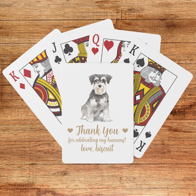 Dog Wedding Favor Playing Cards (Creator Uploaded)