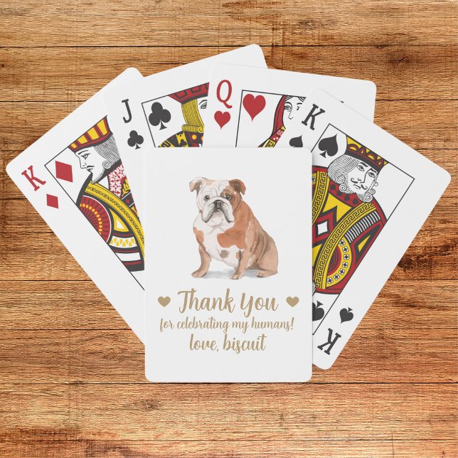 Dog Wedding Favor Playing Cards (Creator Uploaded)