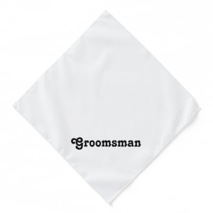 Dog wedding Groomsman dog ring bearer black custom Bandana