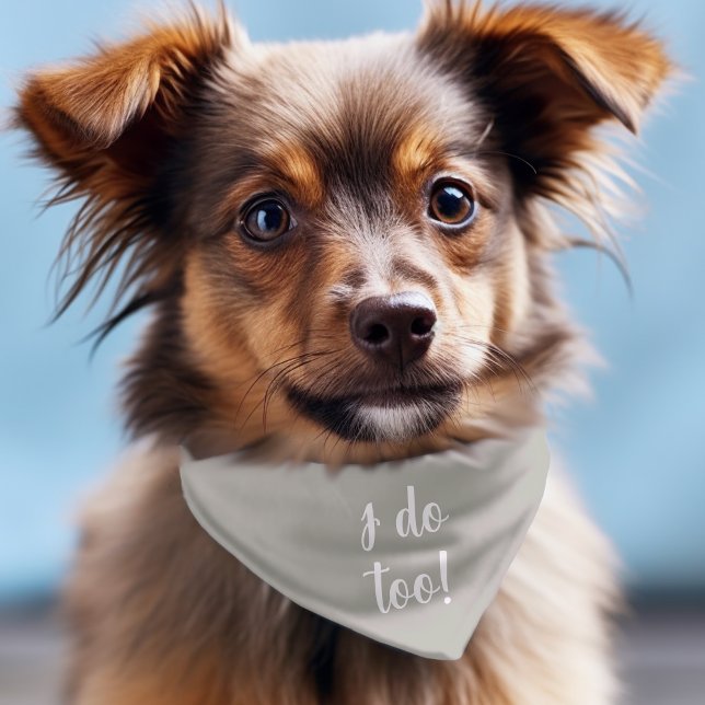 Dog Wedding I Do Too Bandana (Creator Uploaded)