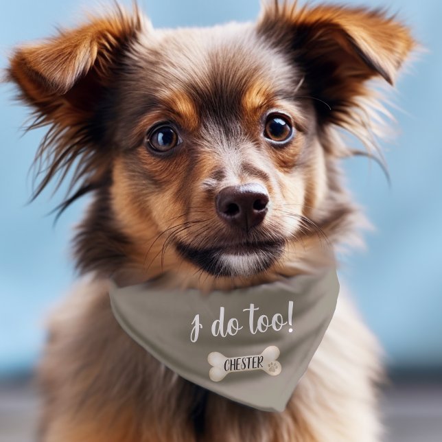 Dog Wedding I Do Too Bandana (Creator Uploaded)