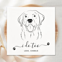 Dog Wedding I Do Too Personalize Labrador Cocktail