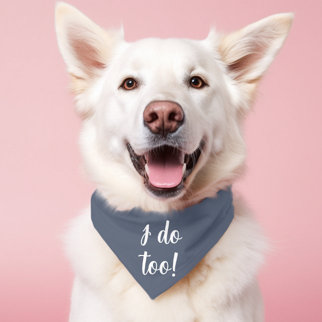 Dog Wedding I Do Too Pet Bandana Collar (Creator Uploaded)