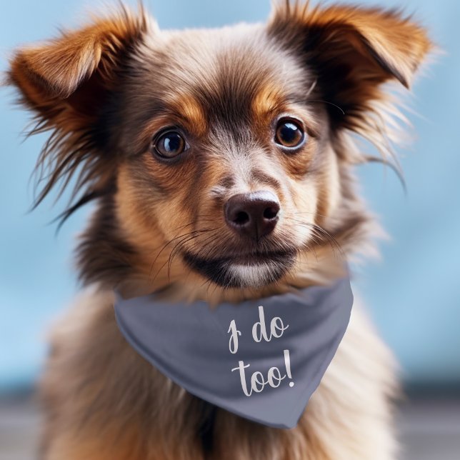 Dog Wedding I Do Too Pet Bandana Collar (Creator Uploaded)