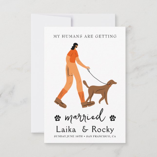 Dog Wedding Invitation (Front)