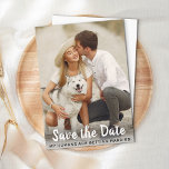 Dog Wedding Save The Date Budget Postcard<br><div class="desc">Let your Best Dog announce your wedding with this super cute 'Save the Date ~ My Humans Are Getting Married' pet dog save the date cards. Customize with your favorite photo, and personalize with names, date, and wedding location. This dog wedding announcement will be a hit with your family and...</div>