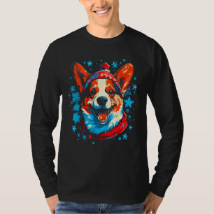 Dog Welsh Corgi Christmas Santa Hat T-Shirt
