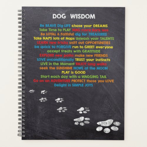 Dog Wisdom Inspiration Quotes _ Dog Lover Planner