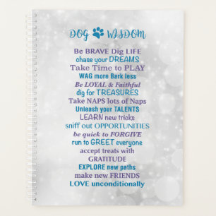 Dog Wisdom Quotes - Inspirational Dog Lover Quotes Planner