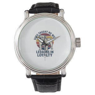 Dog Wisdom Shirt Vintage Bulldog Lesson Graphic_1 Watch