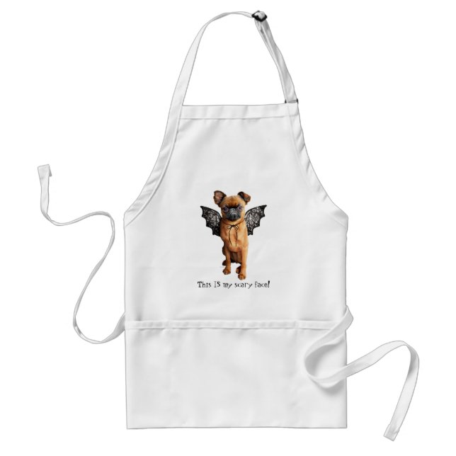 Dog With Bat Wings Adult Apron (Front)