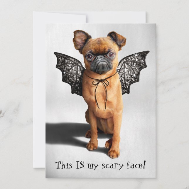 Dog With Bat Wings Invitation (Front)