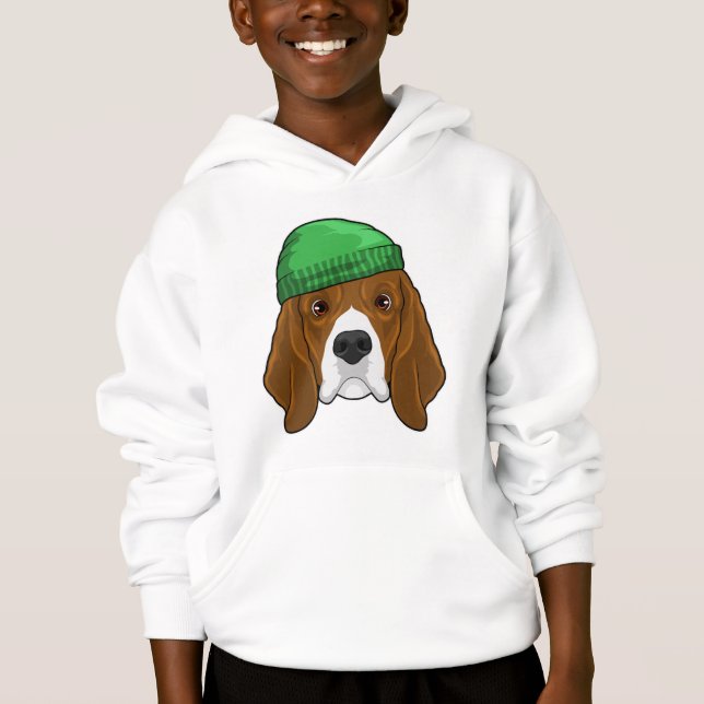 Dog with Beanie Hoodie (Front)