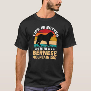 Dog with Bernese Mountain Dog 2 T-Shirt