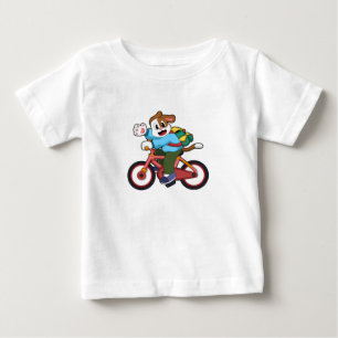 Dog with Bicycle Baby T-Shirt