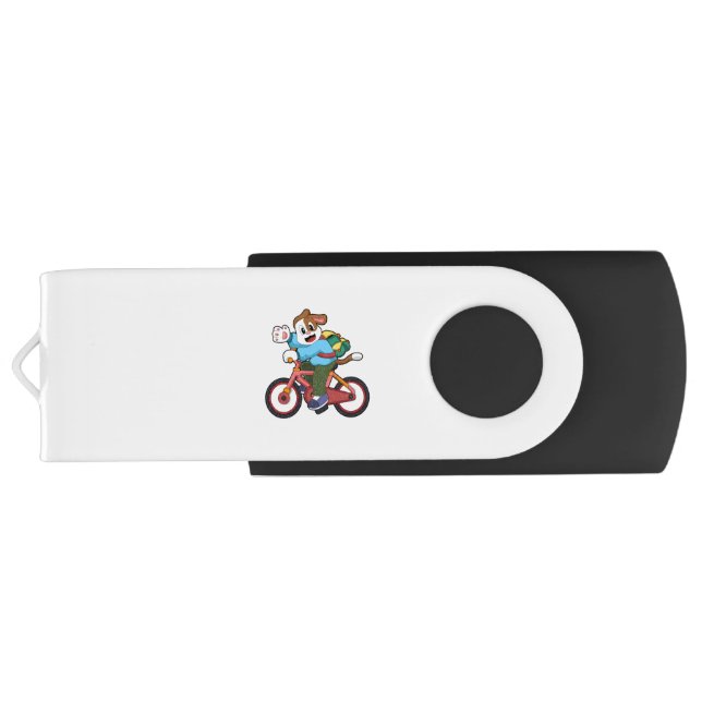 Dog with Bicycle Flash Drive (Back)
