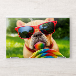 Dog With Big Lollipop HP Laptop Skin