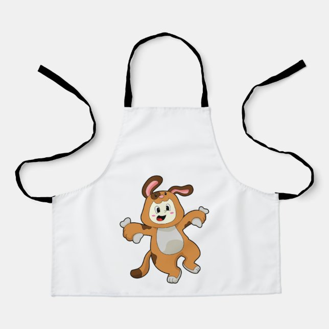 Dog with Bone as Rabbit Apron (Front)