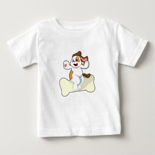 Dog with Bone Baby T_Shirt