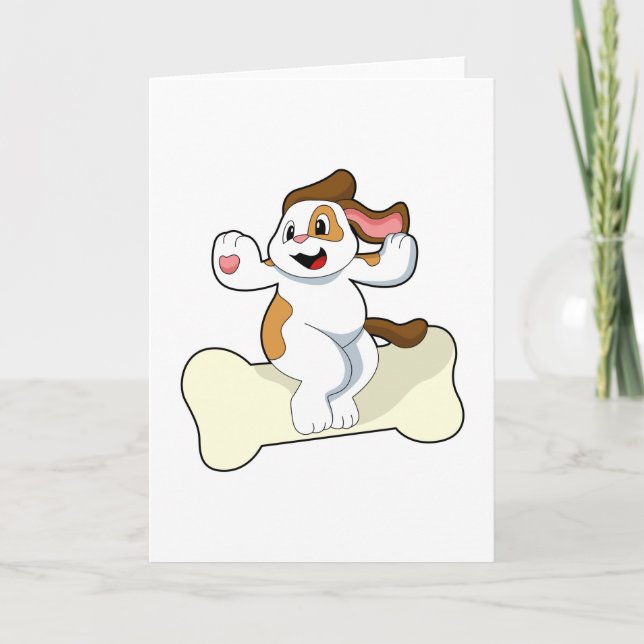 Dog with Bone Card (Front)