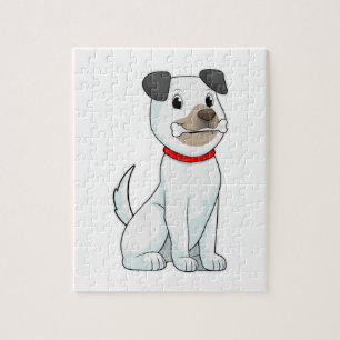 Dog with Bone Jigsaw Puzzle