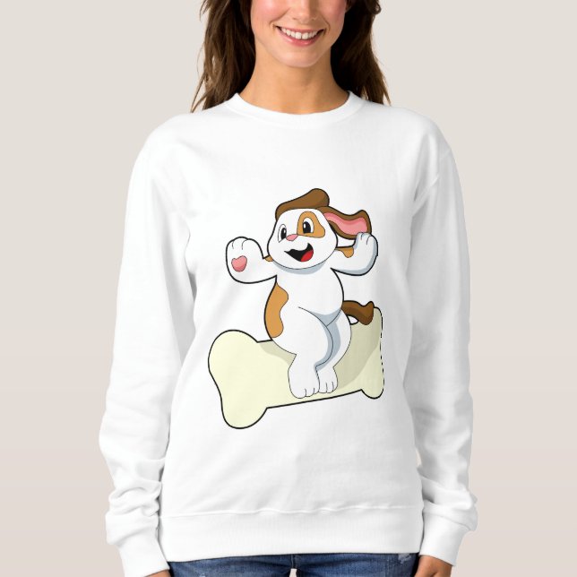 Dog with Bone Sweatshirt (Front)