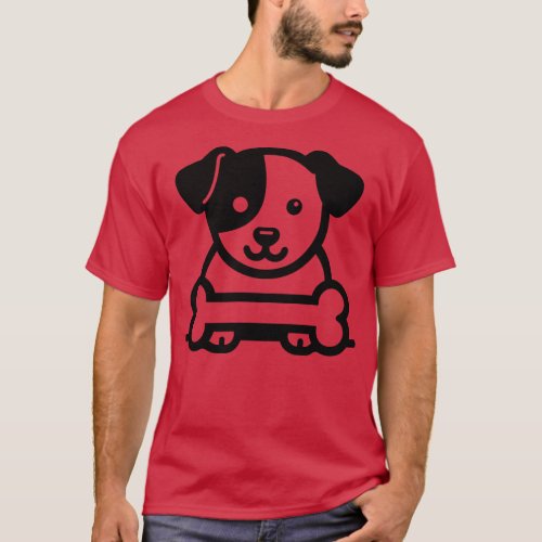 Dog with Bone T_Shirt