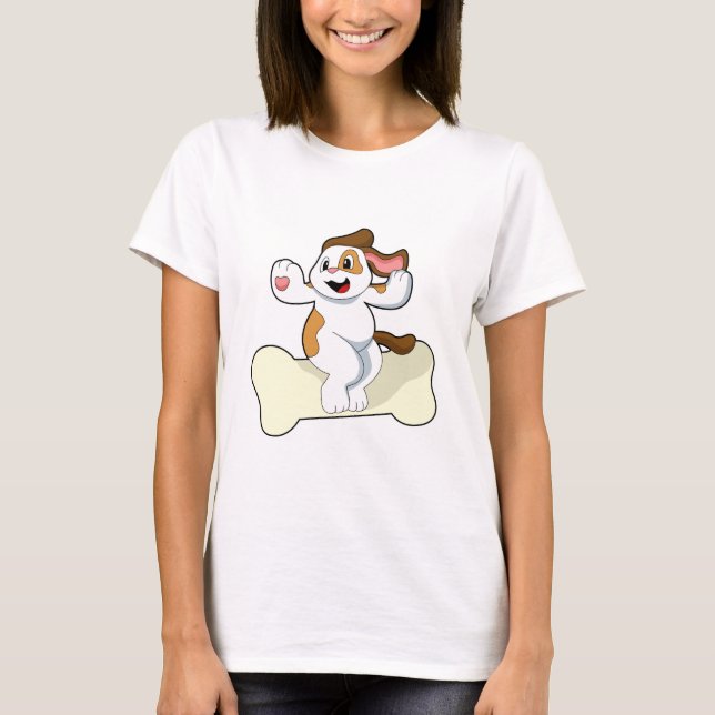 Dog with Bone T-Shirt (Front)