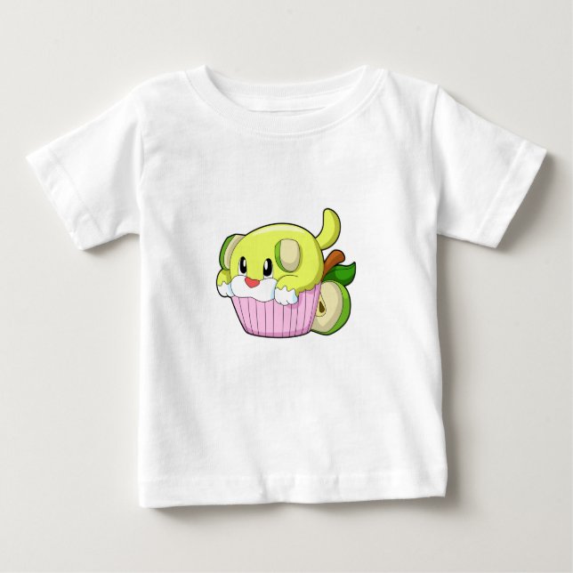 Dog with Cake Baby T-Shirt (Front)