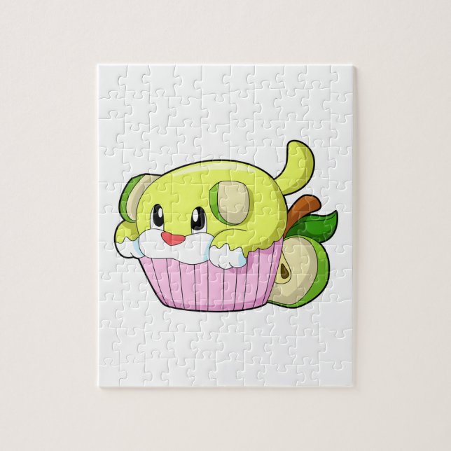Dog with Cake Jigsaw Puzzle (Vertical)
