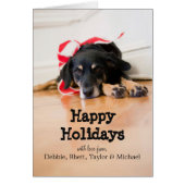 Dog with Christmas ribbons (Front)