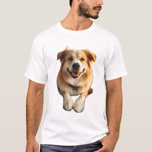 Dog With Contented Smile T_Shirt