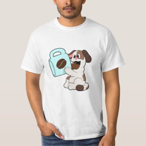 Dog with Cup of Coffee T_Shirt