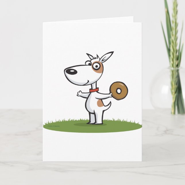 Dog with Donut Card (Front)