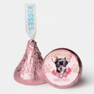 Dog with Glitter Birthday Chihuahua Hershey®'s Kisses®