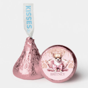 Dog with Glitter Birthday Chihuahua Hershey®'s Kisses®