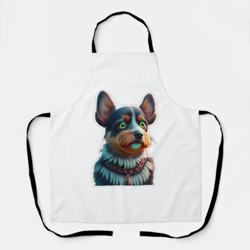 Dog with green eys Classic T_Shirt Apron