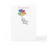 DOG WITH HEART BALLOONS Valentines by Boynton Holiday Card DOG WITH HEART BALLOONS Valentines by Boynton Holiday Card
