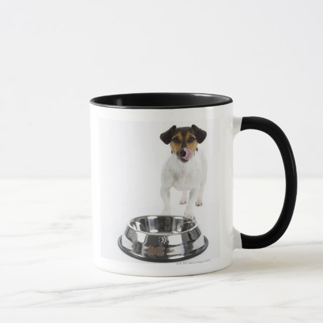 Dog with Large Bowl Mug (Right)