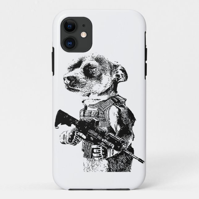Dog With Operator Vest AR15 Case-Mate iPhone Case (Back)