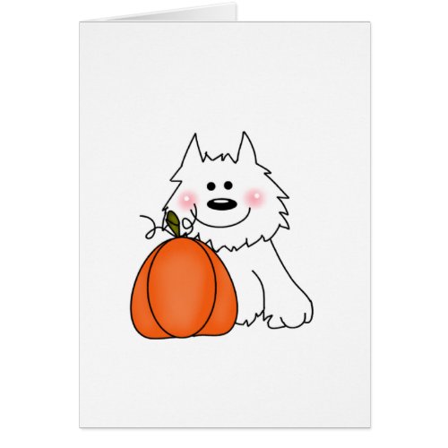 Dog with Pumpkin