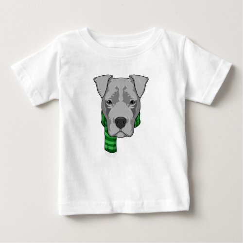 Dog with Scarf Baby T_Shirt