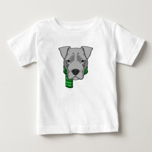 Dog with Scarf Baby T-Shirt (Front)