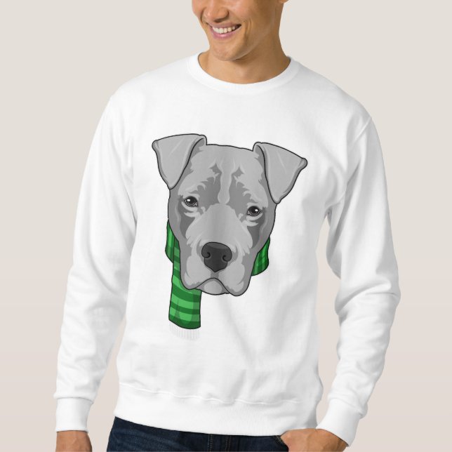 Dog with Scarf Sweatshirt (Front)
